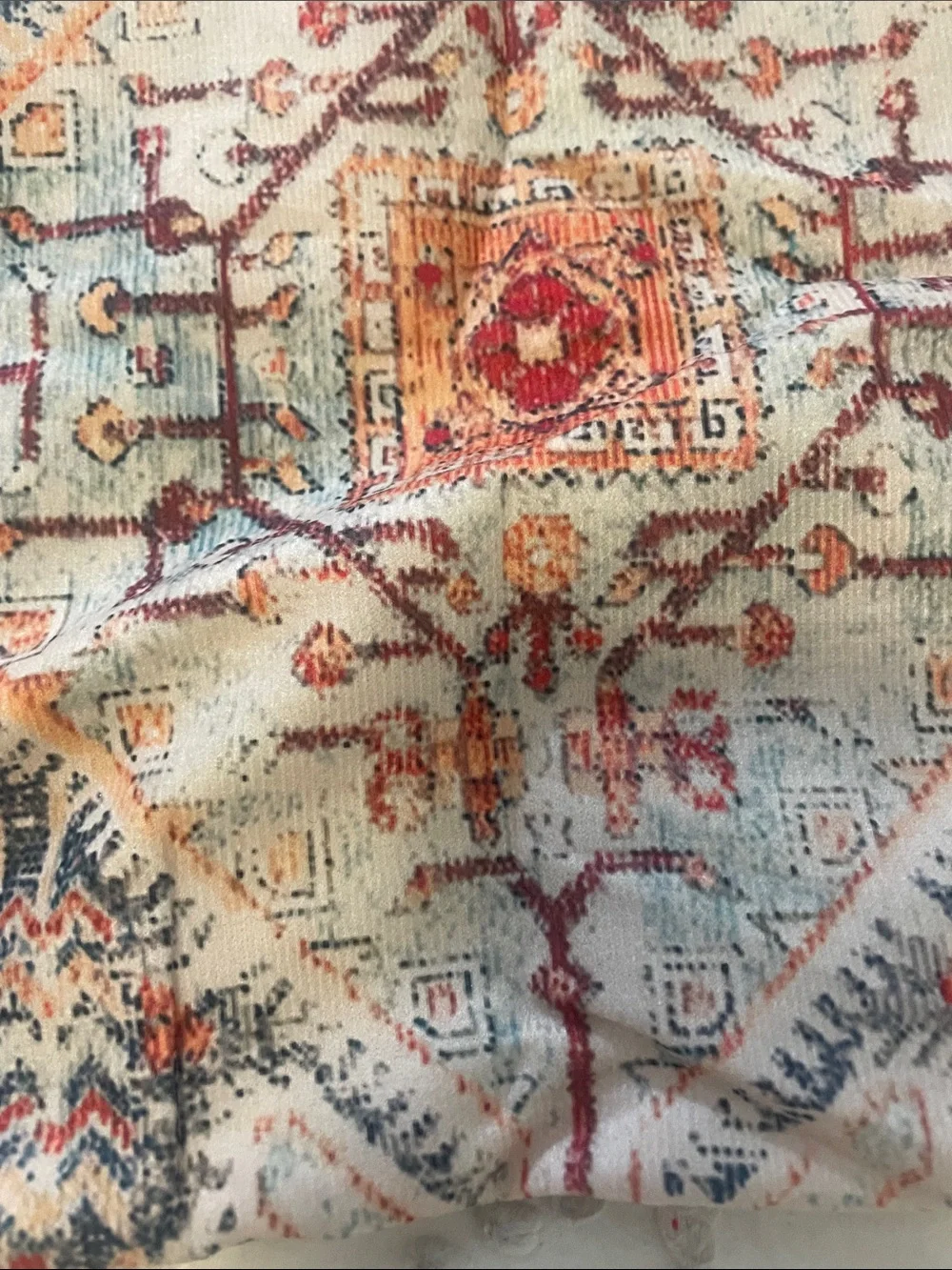 Boho Throw Pillow Covers 12x20 inch Set of 2,Boho Vintage Carpet Pattern nwot